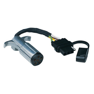 Husky Towing 6-Way Round to 4-Way Flat Connector Adapter