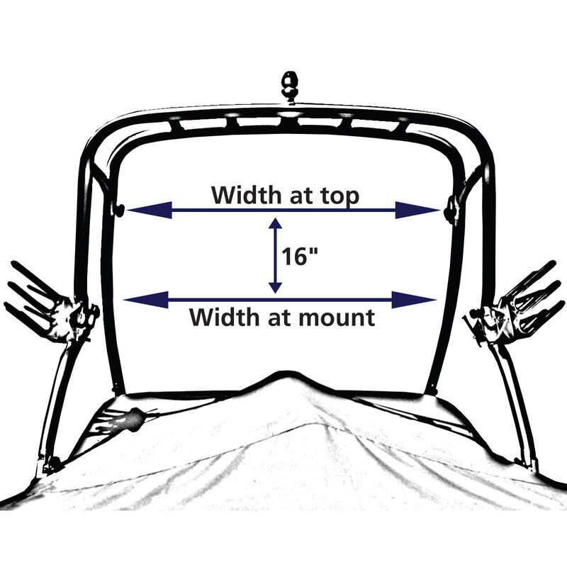 Taylor Made Tower Bimini Top, 75" - 78" image number 2