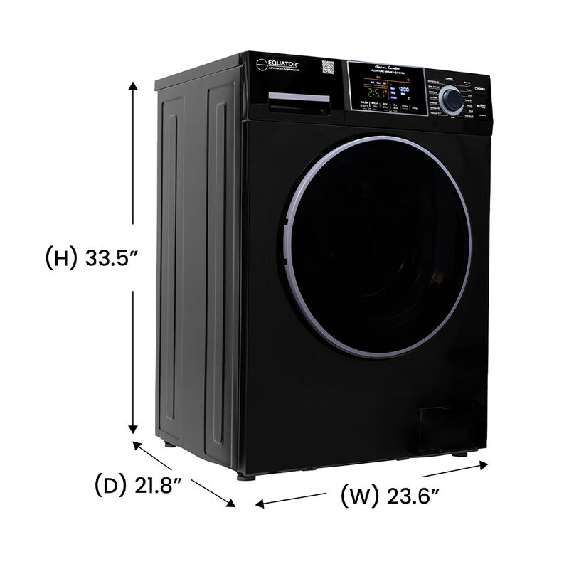 Equator Combo Washer Dryer, Vented-Dry, Black image number 2