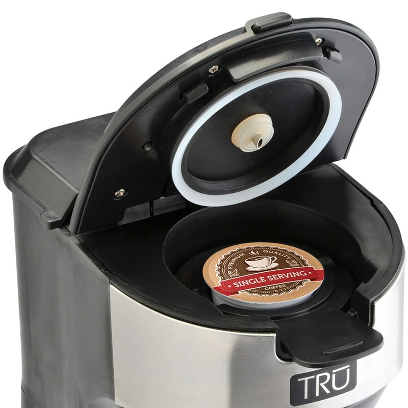 TRU Single Serve Dual Brew Coffee Maker w/ Stainless Accent image number 2