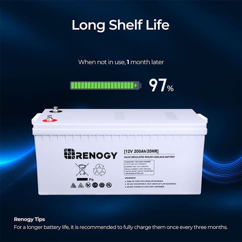 Renogy 12 Volt 200Ah Deep Cycle AGM Battery image number 5