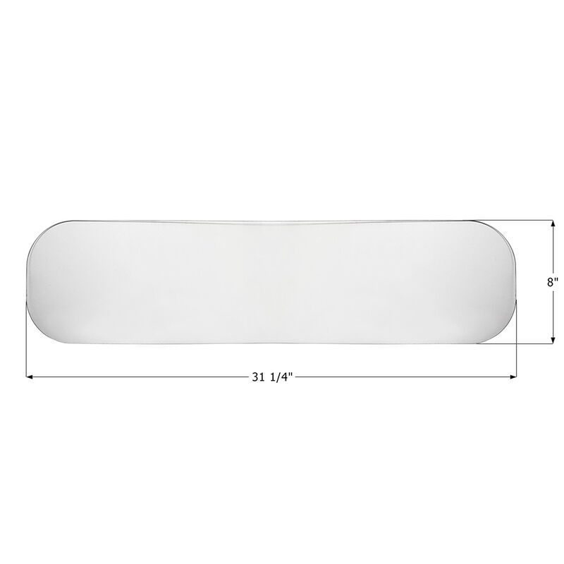 ICON Technologies Airstream Vista Polycarbonate Window, 31-1/4" x 8", Clear image number 2