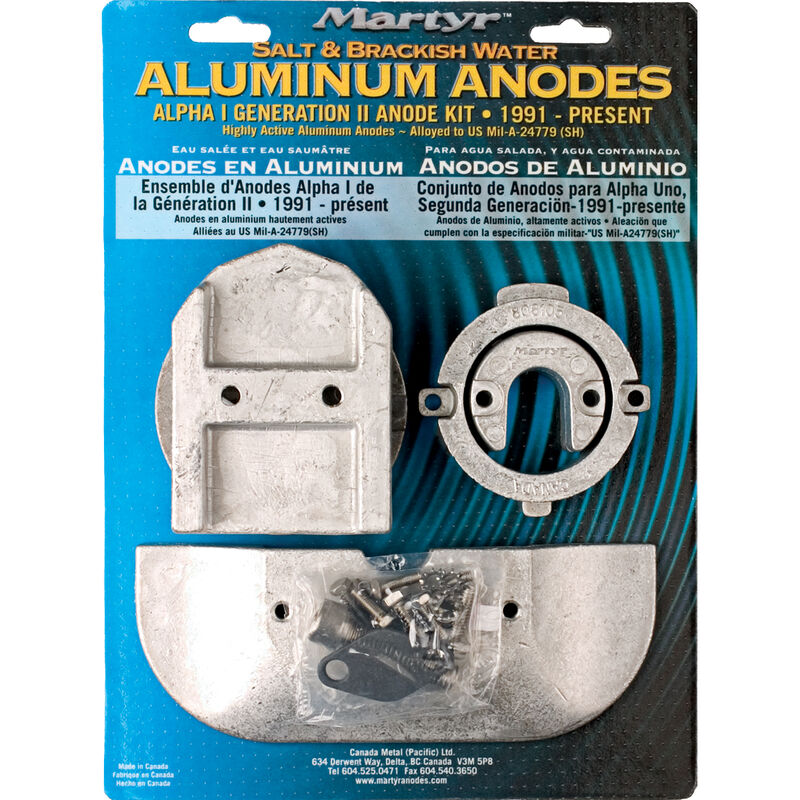 Complete Anode Kit, Alpha One Gen II