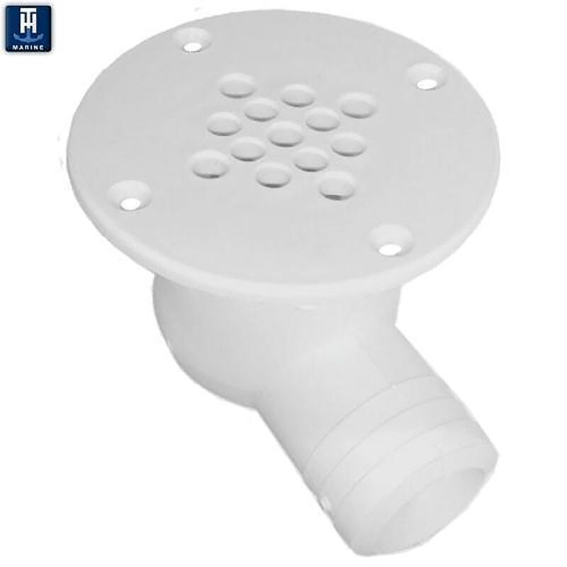 T-H Marine Cockpit Scupper Drain, White image number 2