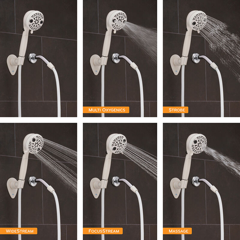 Oxygenics PowerFlow RV Handheld Shower Head Kit, White image number 4