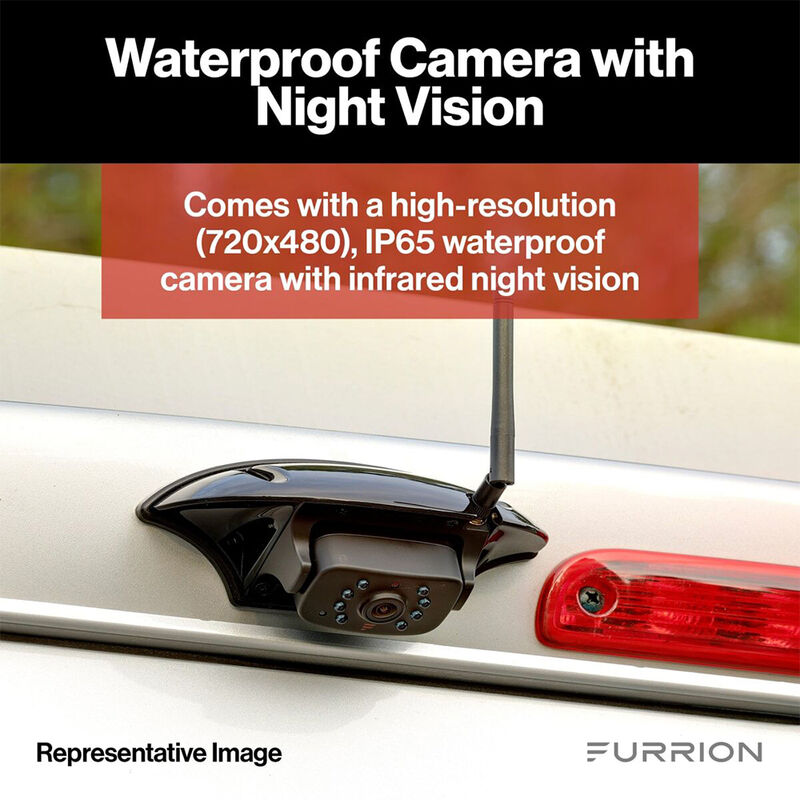 Furrion Vision S&reg; RV 3-Camera System with Sharkfin Rear Camera - 7" Monitor #FOS07TAEN image number 4
