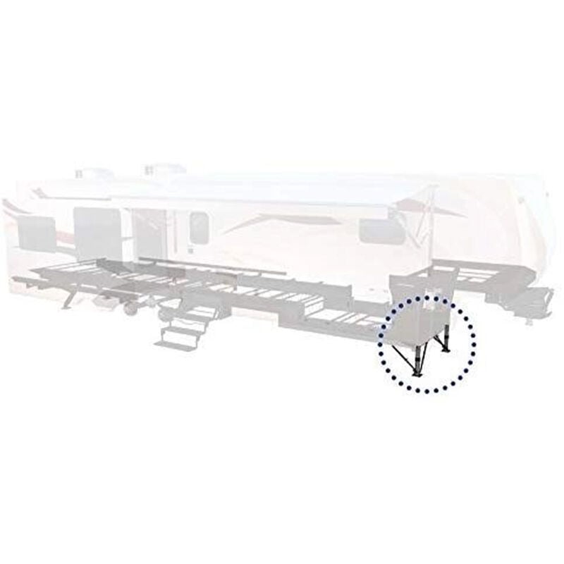 Lippert 179013 Universal-Fit Landing Gear Lead Leg image number 6