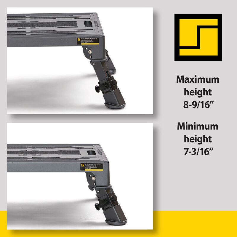 Stromberg Carlson PA-275 Adjustable Leg Die-Cast Aluminum Platform Step image number 4