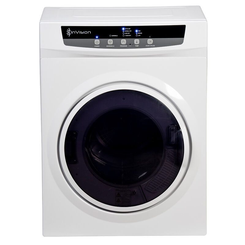 InVision Stackable Dryer 3.5 Cu. Ft. Vented - White image number 1