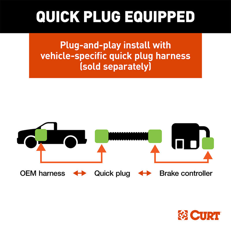 Curt TriFlex NEXT Electric Trailer Brake Controller, Proportional image number 7