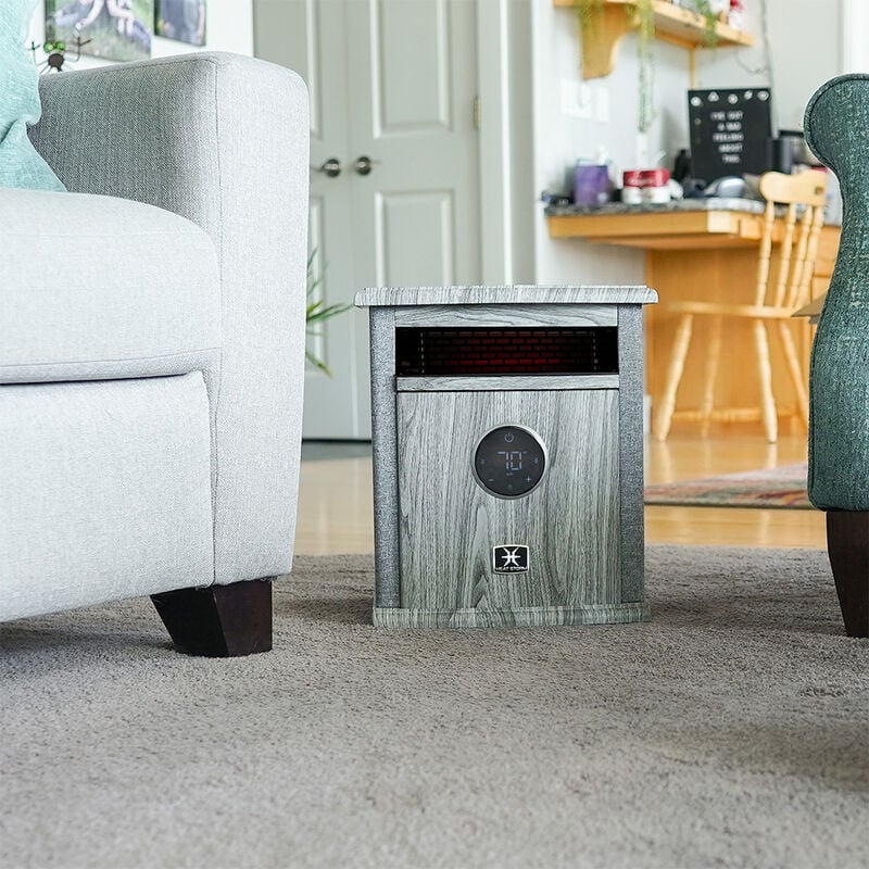 Heat Storm A-1500-ILODG 1500-Watt Deluxe Signature Design Cabinet Heater, Gray image number 2