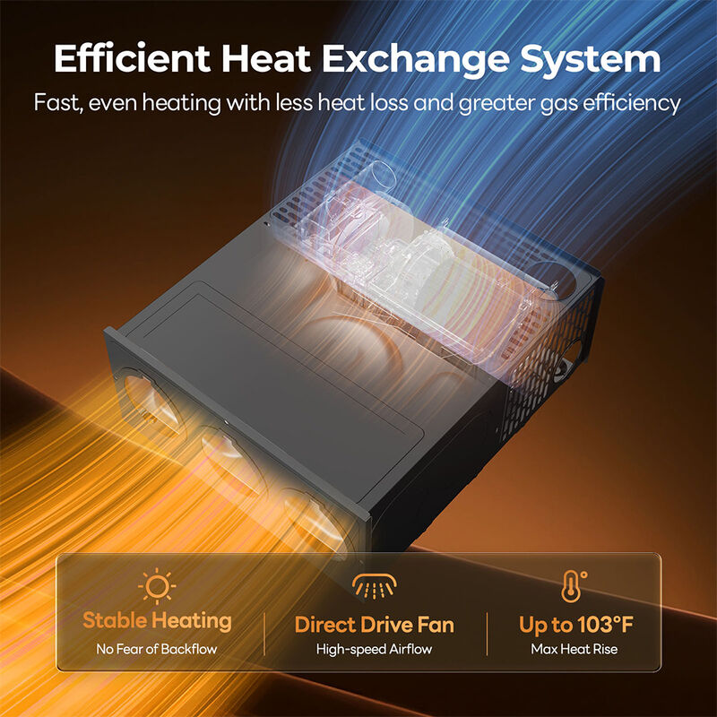 Fogatti 35,000 BTU Gas RV Furnace with Smart Wired Controller image number 7