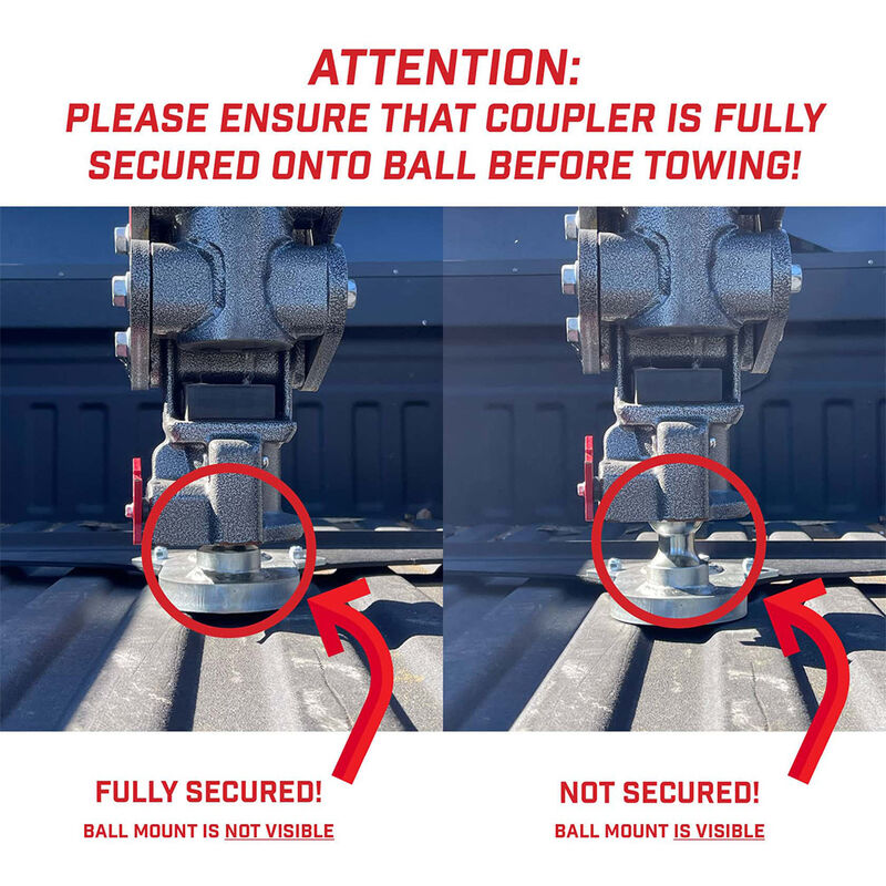 Gen-Y Hitch GH-8076AL Executive Torsion-Flex Rhino SnapLatch Fifth Wheel Pin Box Replacement image number 13