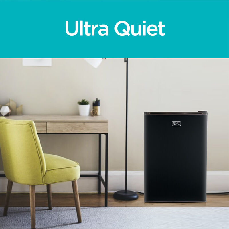 Black+Decker 3.2 cu. ft. Mini Fridge with Freezer, Black image number 8