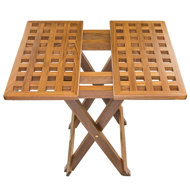 Whitecap Teak Grate Top Fold-Away Table image number 3