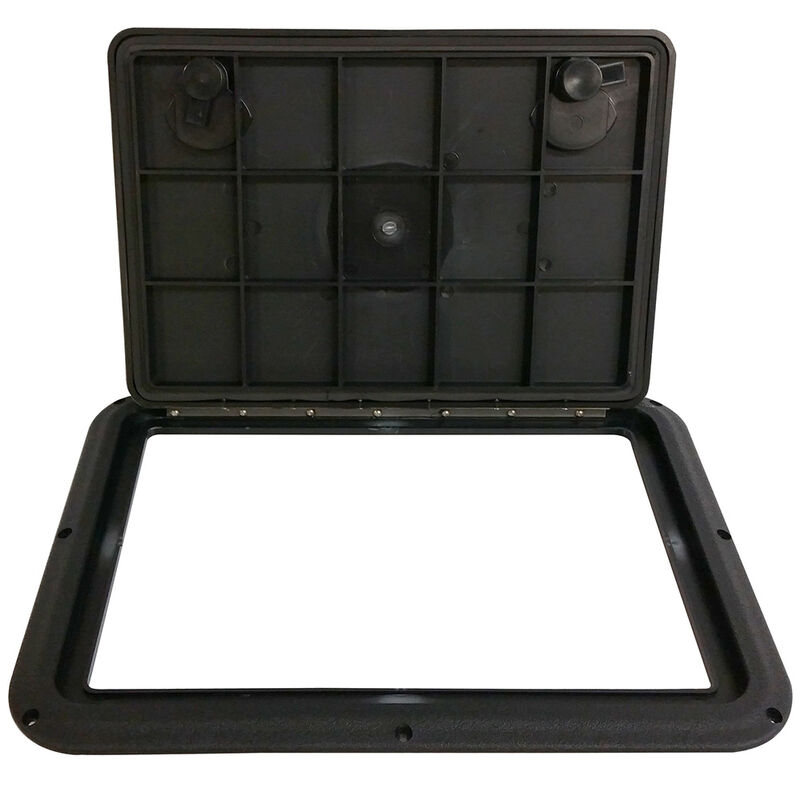 DPI Marine DPF Black Flush Series Hatch Door, 12-7/8" x 17-1/2" O.D. frame image number 2