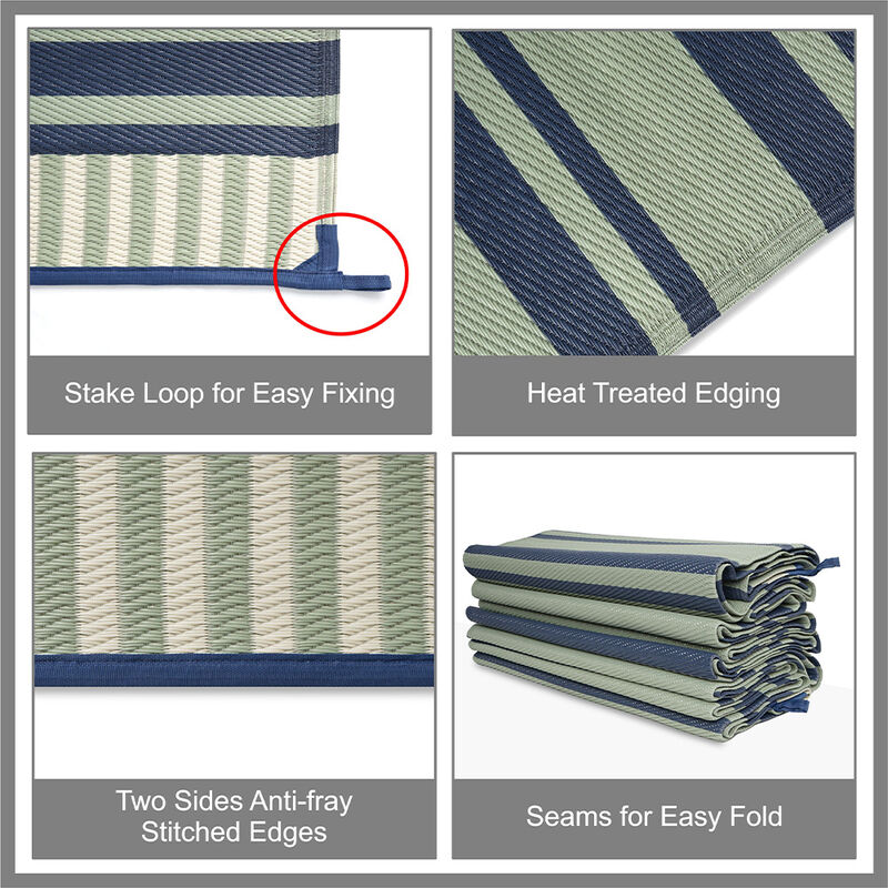 Venture Forward RV Patio Mat w/ Carry Bag, Stripe image number 32