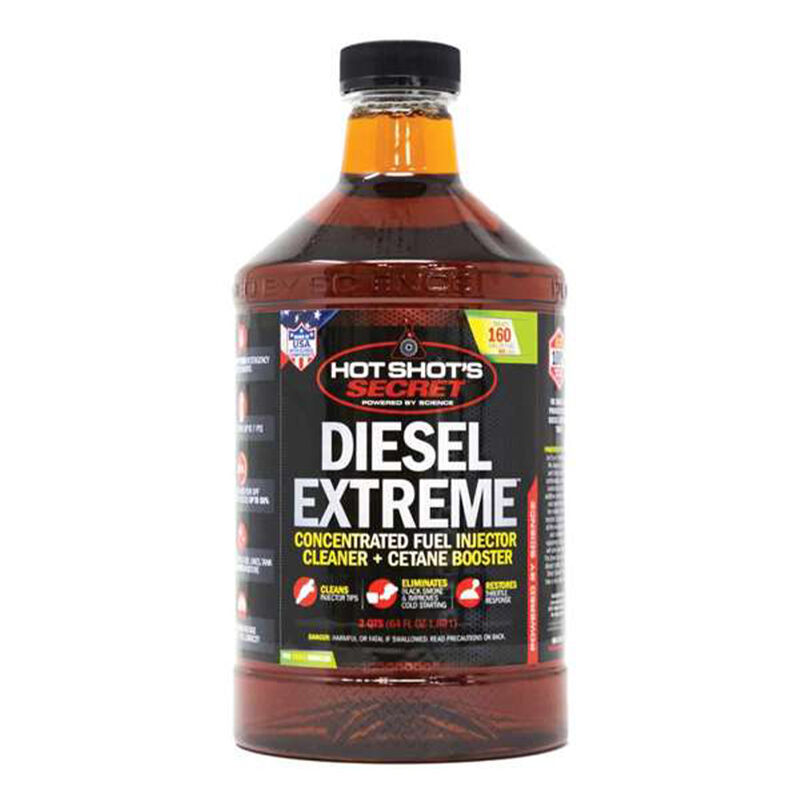 Hot Shot's Secret Diesel Extreme Concentrated Fuel Injector Cleaner and Cetane Booster, 2 Quarts image number 1