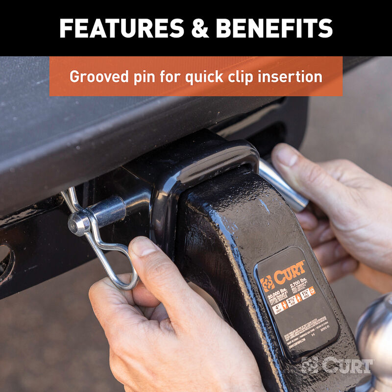 CURT Heavy-Duty 5/8" Hitch Pin and Clip image number 5