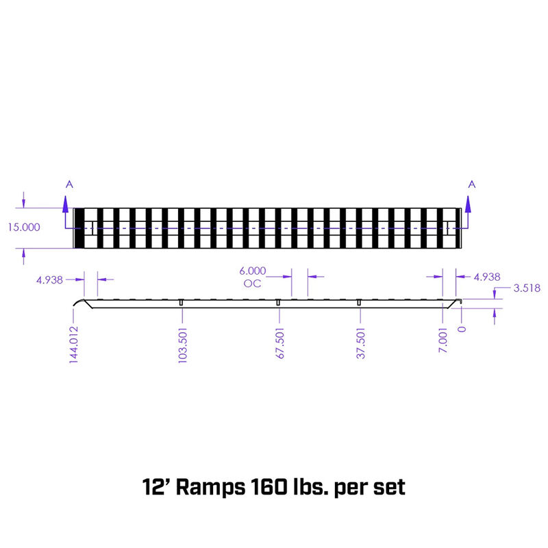 Gen-Y Hitch 6' Aluminum Loading Ramps, Pair image number 8