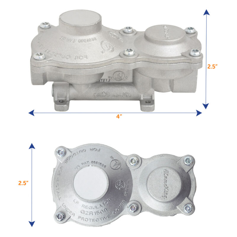 Flame King 2-Stage LP Propane Gas Regulator image number 6