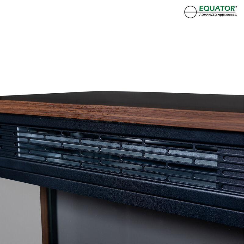 Equator 26" Portable/Freestanding Electric Fireplace, Walnut Brown w/Flame log effect Infrared Quartz image number 5