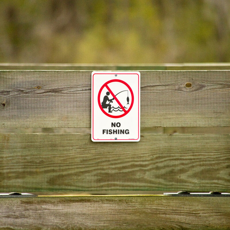 "No Fishing" Sign image number 3