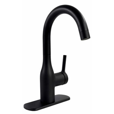 Phoenix Products Premium Slimline Single Handle Bar/Lavatory Faucet - Black