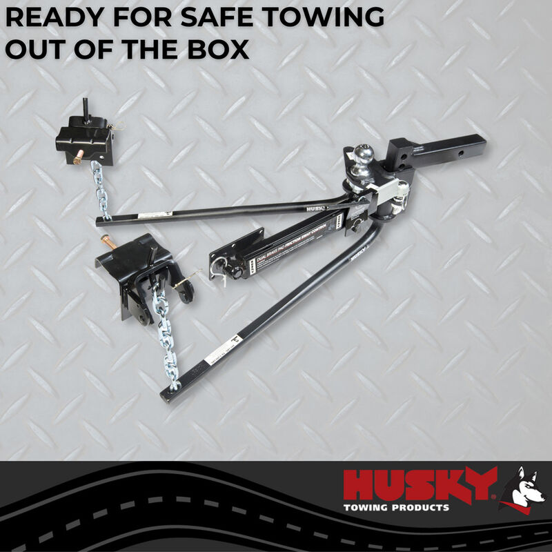 Husky Round Bar Weight Distribution Hitch With Sway Control, 6K, 2" Ball image number 7