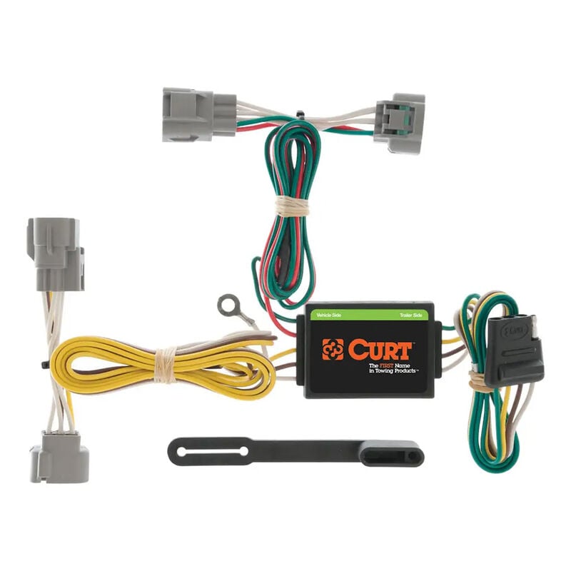CURT 55513 Custom Wiring Harness, 4-Way Flat, Select Toyota Tacoma, T100, Hilux image number 1