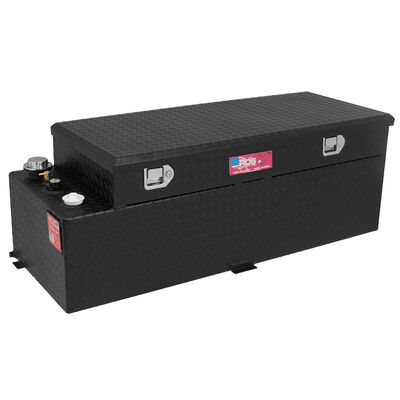 RDS 60-Gallon Black Powder Coat Transfer Fuel Tank & Toolbox Combo 
