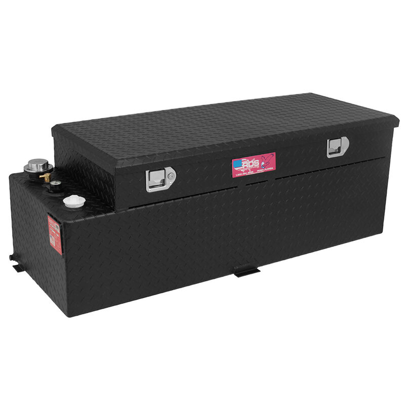 RDS 60-Gallon Black Powder Coat Transfer Fuel Tank & Toolbox Combo  image number 1