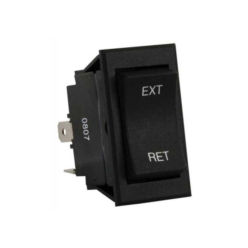 JR Products 13635 12V 5th Wheel & Tongue Jack Switch, Black image number 1