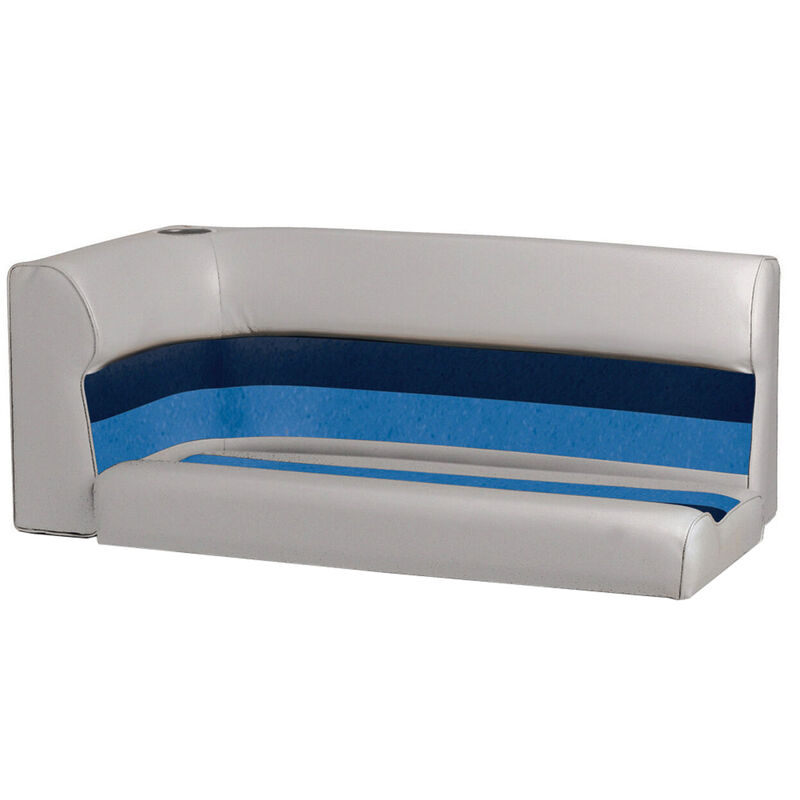 Toonmate Deluxe Pontoon Right-Side Corner Couch Top - Gray/Navy/Blue image number 1