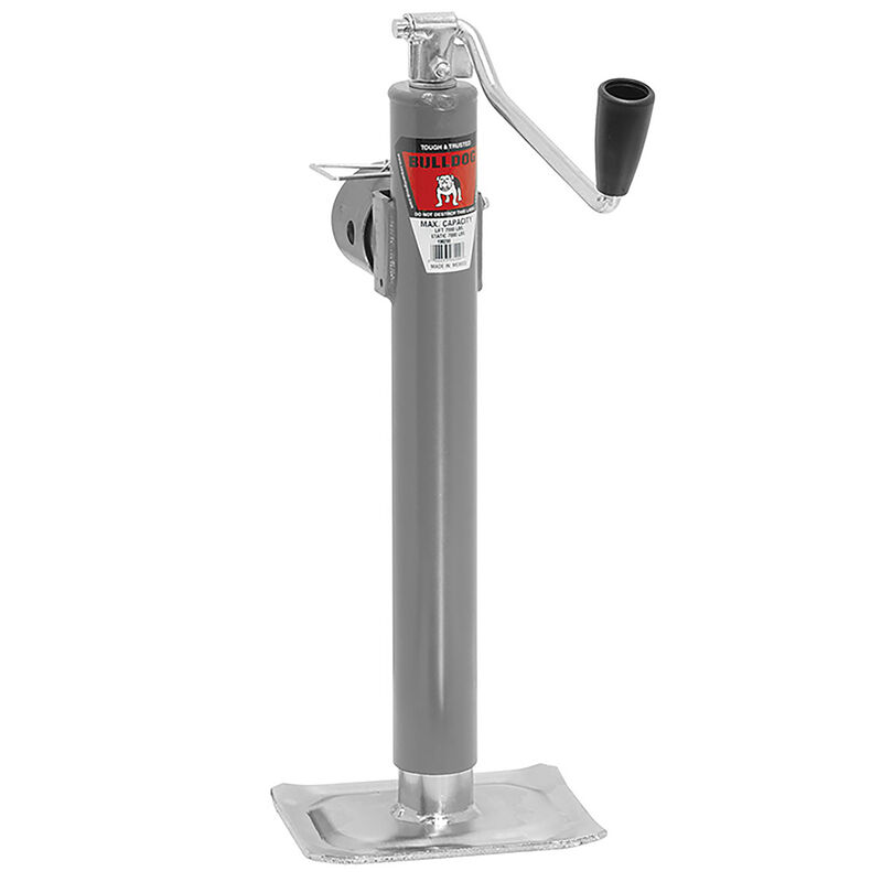 Bulldog Trailer Tongue Jack, Manual Round Topwind Swivel Jack image number 1