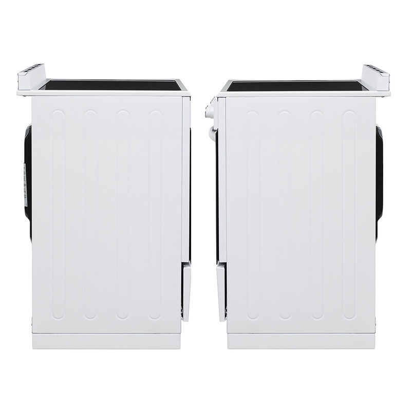 Equator 24" Electric Cooking Range with Convection Oven and Air Fryer, White image number 8