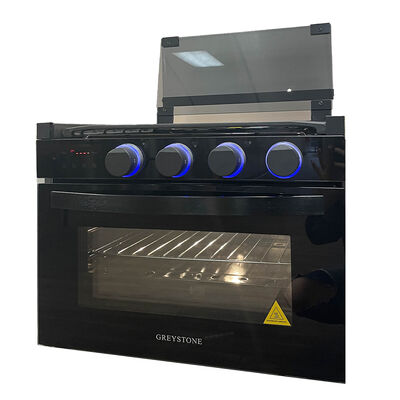 Greystone 17" Gas RV Range, 12-Volt, Black