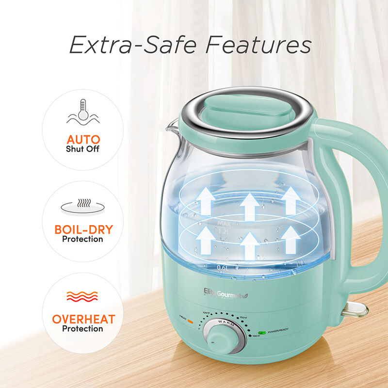 Electric Glass Hot Water Kettle-Mint  image number 7