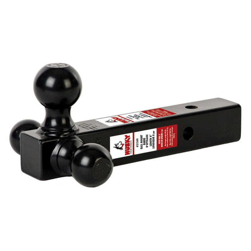 Husky Towing Tri-Ball Trailer Hitch Ball Mount, 2 Inch Receiver image number 1