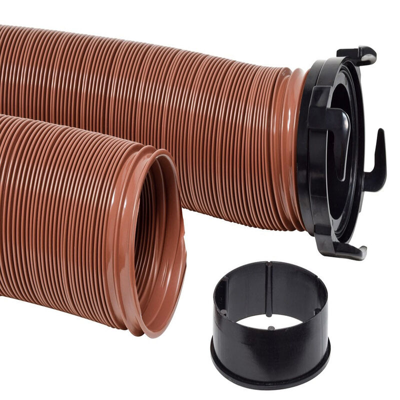 Valterra EZ Flush Heavy-Duty 20' RV Sewer Drain Hose with Deluxe Adapter image number 2