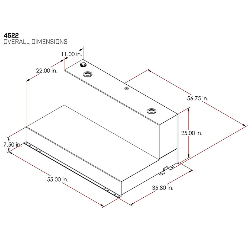 Vector 4522 Pro Series 102-Gallon L-Shaped Diesel Transfer Tank, White image number 4