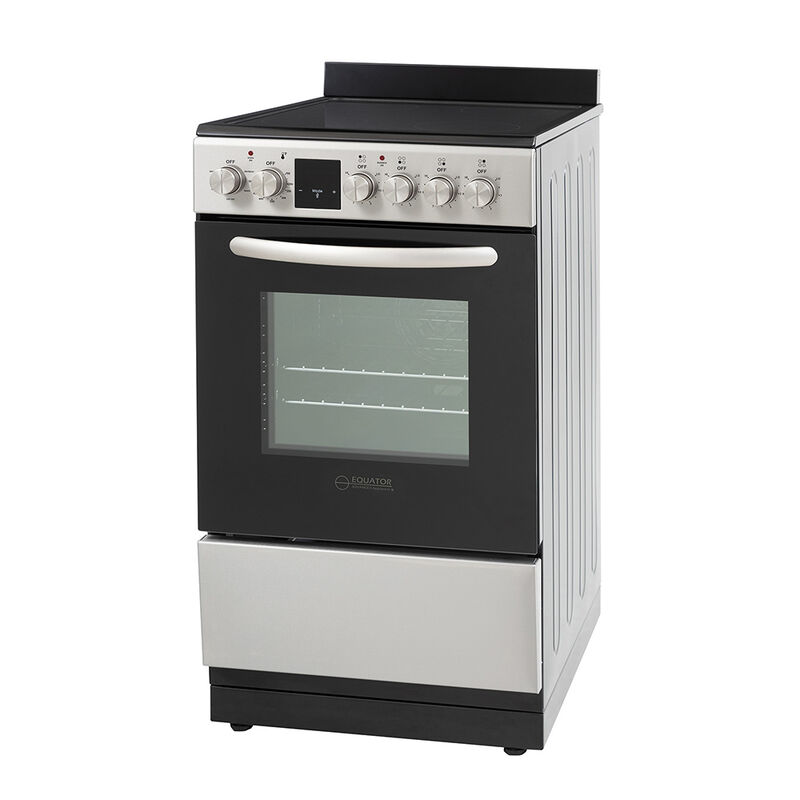 Equator 20" Electric Cooking Range with Convection Oven and Air Fryer, Stainless Steel image number 3