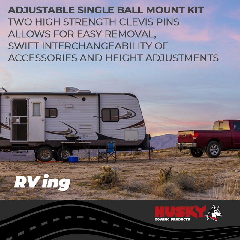 Husky Towing Adjustable Ball Mount and Pintle Combo Kit, 2-5/16" Ball, 13,000 Lb GTW image number 5