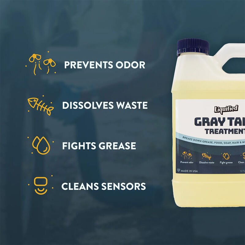 Liquified RV Gray Tank Treatment, Lemon Scent, 32 oz. image number 4