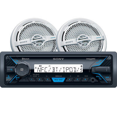 Sony DSX-M5511BT Bluetooth Media Receiver Package w/Two 6.5" Dual Cone Speakers