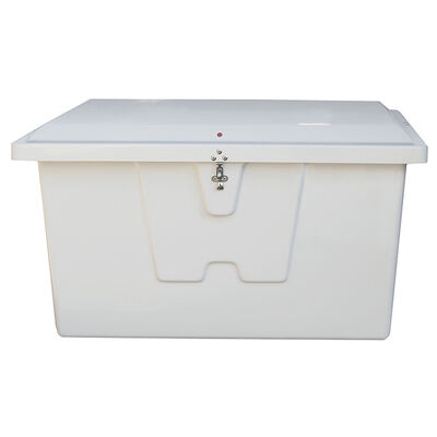 Stow 'N Go Fiberglass Dock Box White Medium Standard (24"H x 72"W x 23"D)