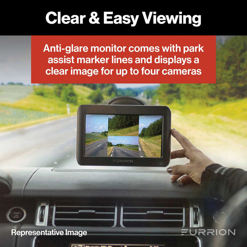 Furrion Vision S&reg; RV Backup Camera System with 3 Cameras & 7" Monitor and LED Marker Lights image number 4