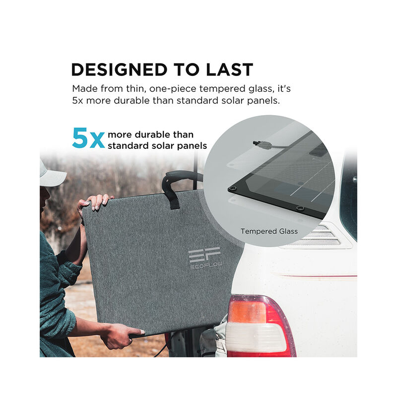 EcoFlow 220W Bifacial Portable Solar Panel image number 6