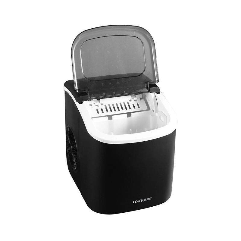 CONTOURE Ultra-Compact Portable Ice Maker with Handle, Black image number 2