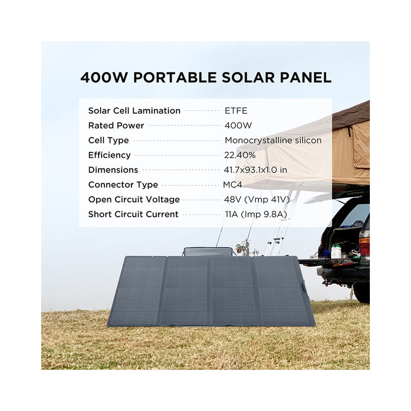 EcoFlow DELTA Pro Portable Power Station with 400W Solar Panel image number 4